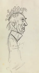 Gladstonen karikatyyri muotokuva