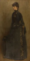 Lady in Grey: Mrs Montgomery (öljy kankaalle)