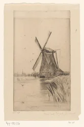 Tuulimylly maisemassa Mon Moulin (alkuperäinen nimi)