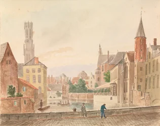 Brugge (akvarelli paperille)
