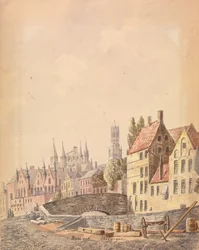 Brugge (akvarelli paperille)