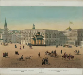 Suuri Kremlin palatsi Moskovan panoraamanäkymästä 10 osassa, n. 1848