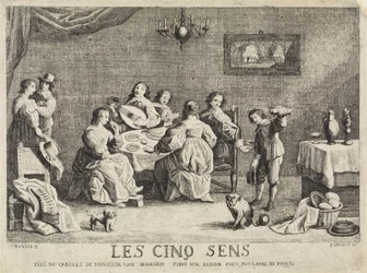 Viisi aistia Les cinq sens (otsikko esineessä)