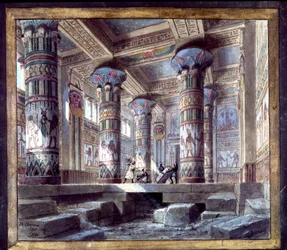 Lavastus Philippe Chaperonista Giuseppe Verdin oopperaan Aida