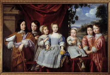Henri Louis Habert de Montmortin (Henri-Louis Habert de Montmor) (1600-1679) lapset, 1649, Reims, taidemuseo