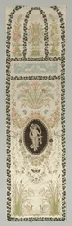 Seinäpäällyste klassisella figuurilla, 1700-luvun loppu - 1800-luvun alku.