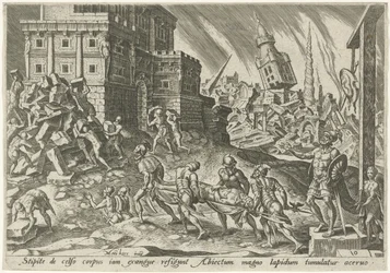 Ain kuninkaan ruumis tuodaan kaupungin portille The Days of Doom of the Jewish People (sarjan nimi)