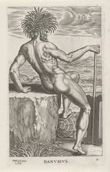 Riviergod Tonava Danvbivs (otsikko esineessä) Rivier- en zeegoden (sarjan nimi) Tyylikkäitä muotokuvia meren puolijumalista ja Amnicus-hylkeistä (sarjan nimi)