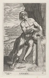 Riviergod Ligeris Ligeris (otsikko esineessä) Rivier- en zeegoden (sarjan nimi) Tyylikkäitä muotokuvia meren puolijumalista ja Amnicus-hylkeistä (sarjan nimi)
