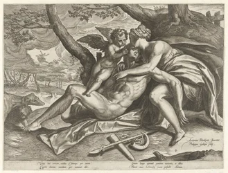Venus suree Adonisin kuolemaa The Story of Adonis (sarjan nimi)