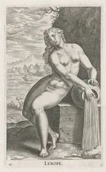 Vesinymfi Linope Lynope (otsikko objektissa) Stroom en waternimfen (sarjan nimi) Oceanitid nymfit, ephidrid potamidus naiads (sarjan nimi)