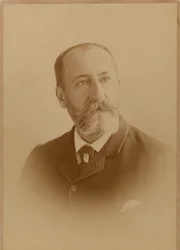 Säveltäjä Camille Saint-Saënsin muotokuva 1835-1921.