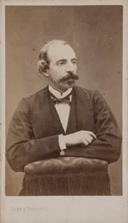 Säveltäjä Émile Jonasin muotokuva 1827-1905.