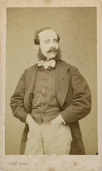 Muotokuva viulisti ja säveltäjä Adolphe Blanc 1828-1885, n. 1870.