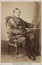 Muotokuva säveltäjä Gioachino Antonio Rossinista 1792-1868, noin 1860.