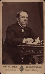 Säveltäjä Michael William Balfen muotokuva 1808-1870.