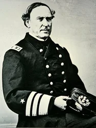 David Glasgow Farragutin muotokuva (1801-1870); valloitti New Orleansin vuonna 1862 ja Mobile Bayn