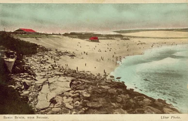 Bondi Beach, Sydney, Uusi Etelä-Wales, Australia (värillinen kuva)