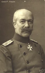 Hermann von Francois, saksalainen ensimmäisen maailmansodan jalkaväenkenraali (s/w-kuva).