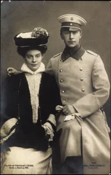 Prinsessa Cecilie ja prinssi William, takki ja hattu