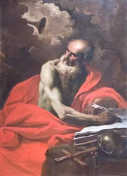 Saint Jerome (öljy kankaalle)
