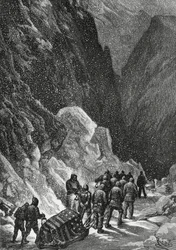 Kapteeni Charles Francis Hallin (1821-1871), amerikkalaisen tutkimusmatkailijan hautaaminen, Grönlanti, marraskuu 1871, Polaris-retkikunta