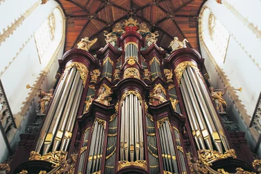 St-Bavokerkin kirkon eli Grote Kerkin urut, rakentaja Christian Muller (1690-1763), Haarlem, Alankomaat