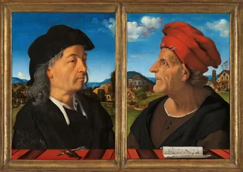 Giulianon ja Francesco Giamberti da Sangallon muotokuvia, 1482-1485.
