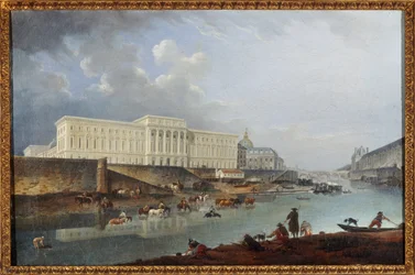 Hôtel de la Monnaie, Quai de Conti ja Seine Pointe de la Citén näköalapaikalta katsottuna