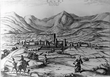 Fondin kaupunki, Pieter Mortierin (1661-1711) kaiverrus Italian uudesta teatterista
