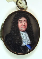 Christopher Monck, Albemarlen toinen herttua (emali kullalla)