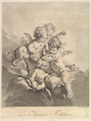 Lapset leikkivät, 1750.