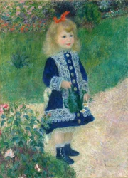Tyttö kastelukannulla, 1876.