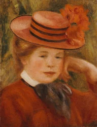 Nuori tyttö punainen hattu, 1899