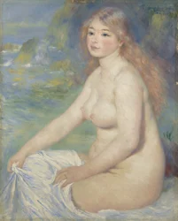 Vaalea kylpijätär, 1881