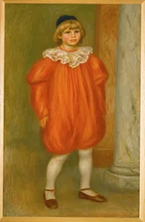 Claude Renoir ja pelle (öljy kankaalle)