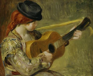 Tyttö kitaralla, 1897