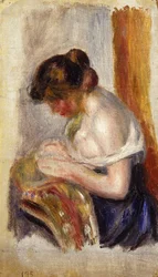 La Couseuse (öljy kankaalle)