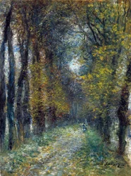 Katettu kävelytie - Pierre Auguste Renoirin maalaus (1841-1919)