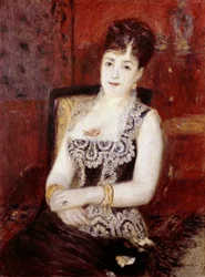 Pourtalesin kreivitärtären muotokuva. Pierre Auguste Renoirin maalaus (Pierre-Auguste