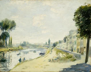 Seinen ranta Bougivalissa, noin 1875