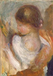 Nuori tyttö lukee, c. 1888.