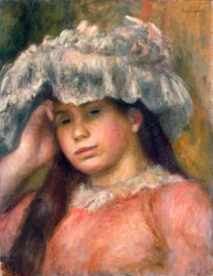 Nuori tyttö hatussa, 1892-1894.