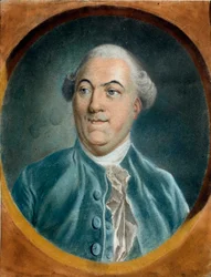 Jacques Neckerin (1732-1804) muotokuva Pierre Baudemantin (1729-1808) ministeri pastellimaalaus 1700-luvun Troyes musee des Beaux Arts
