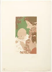 Andrée Terasse poika Jean ja veli Pierre Bonnard Scene de famille