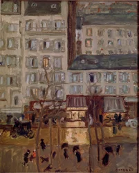 Boulevard de Clichy Pierre Bonnardin maalaus (1867-1947) 1904 Bryssel, kokoelma dr. G. Daelemans