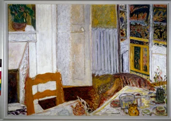 Pierre Bonnardin valkoinen sisustusmaalaus (1867-1947) 1932 Dim. 0,1x0,15 m Grenoble, musee des Beaux Arts