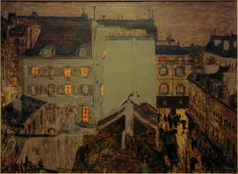 Montmartre sateessa tai Rue Tholozé