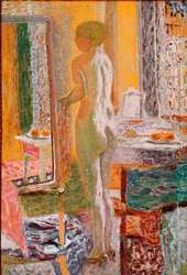 Alastonhahmo jään edessä, 1933, mitat: 152 x 102 cm, Venetsia, Galleria d