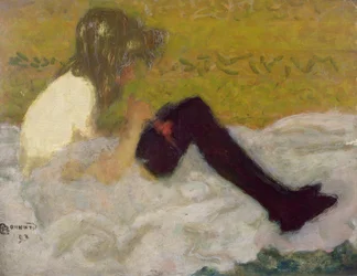 Nainen mustissa sukissa, 1893